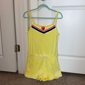 Nwot Nike terry cloth romper
